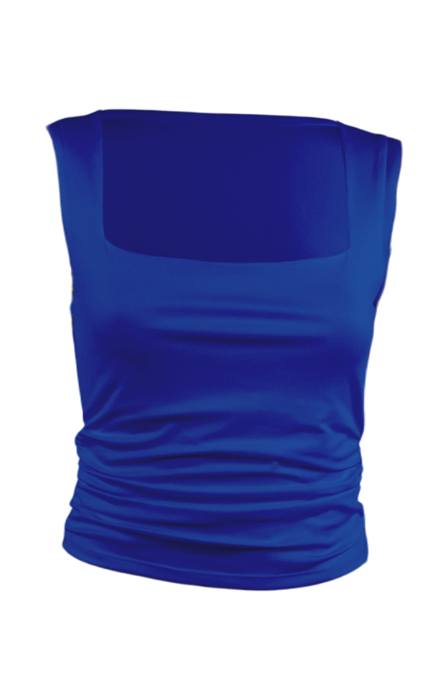Custom Ruched Scoop Neck Tank