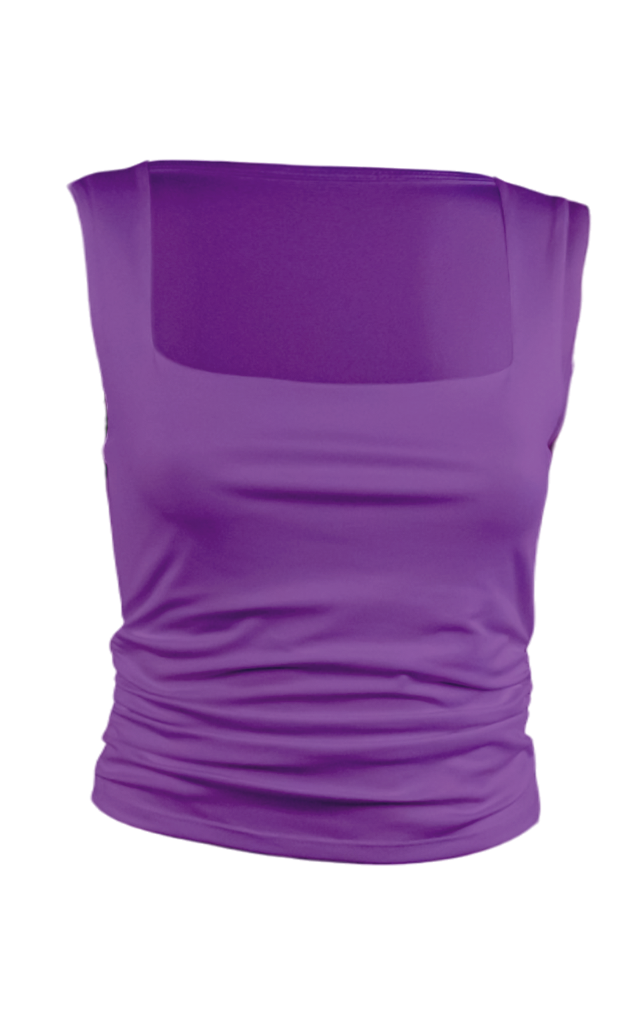 Custom Ruched Scoop Neck Tank