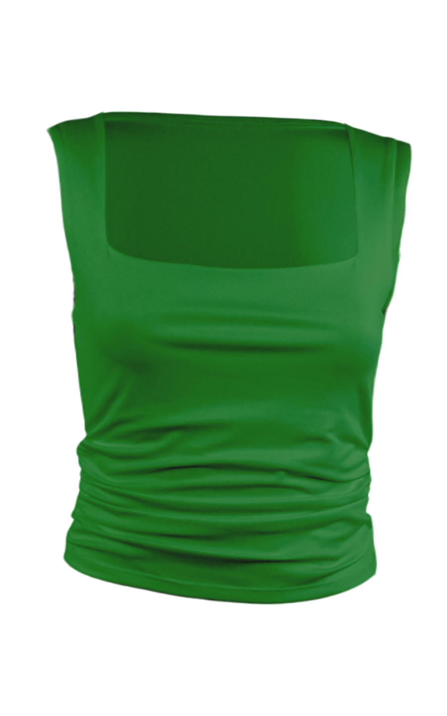 Custom Ruched Scoop Neck Tank