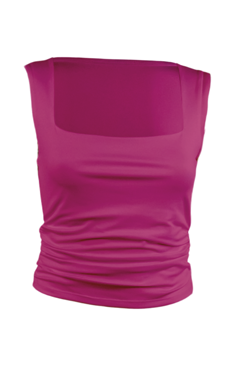 Custom Ruched Scoop Neck Tank