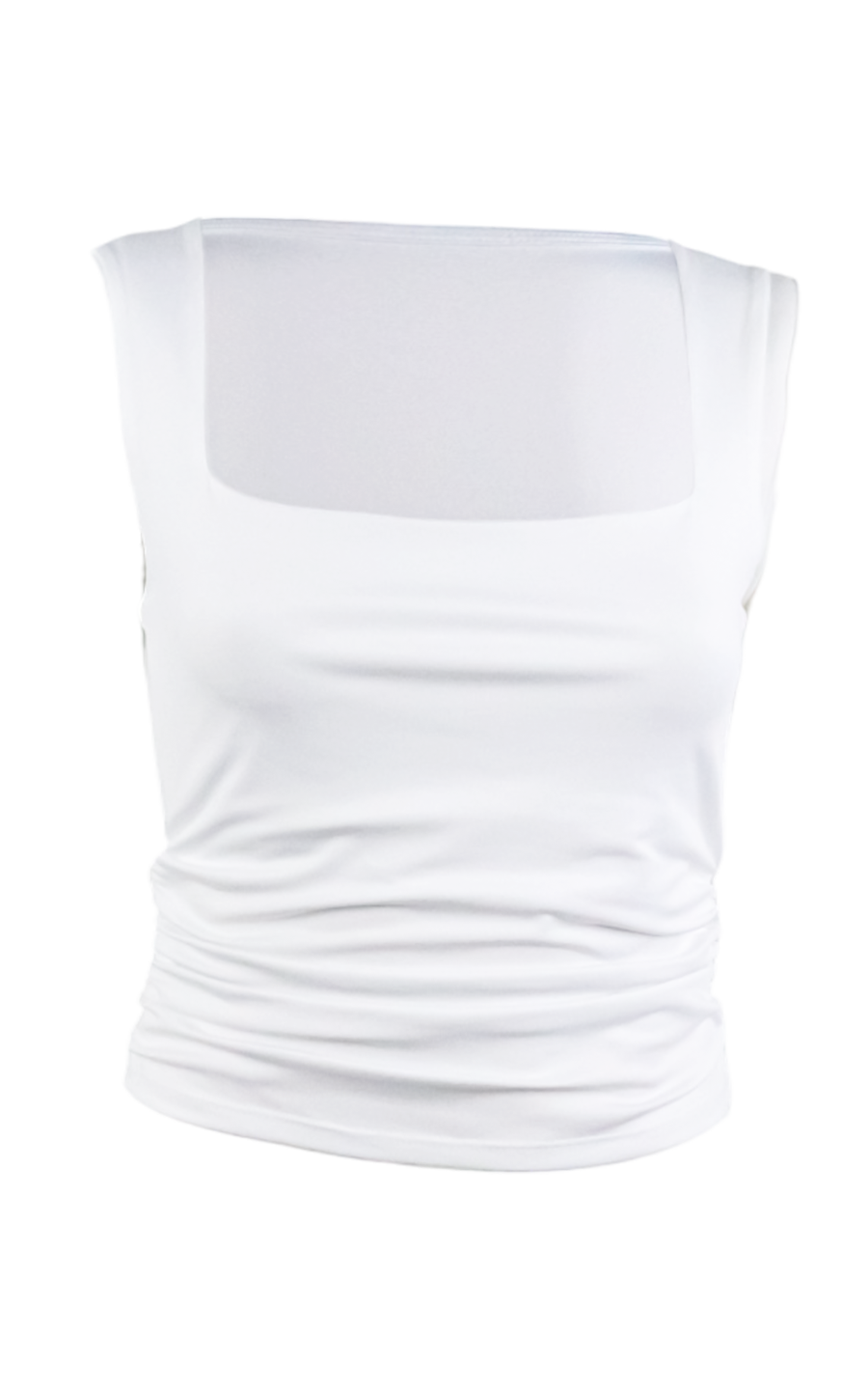 Custom Ruched Scoop Neck Tank