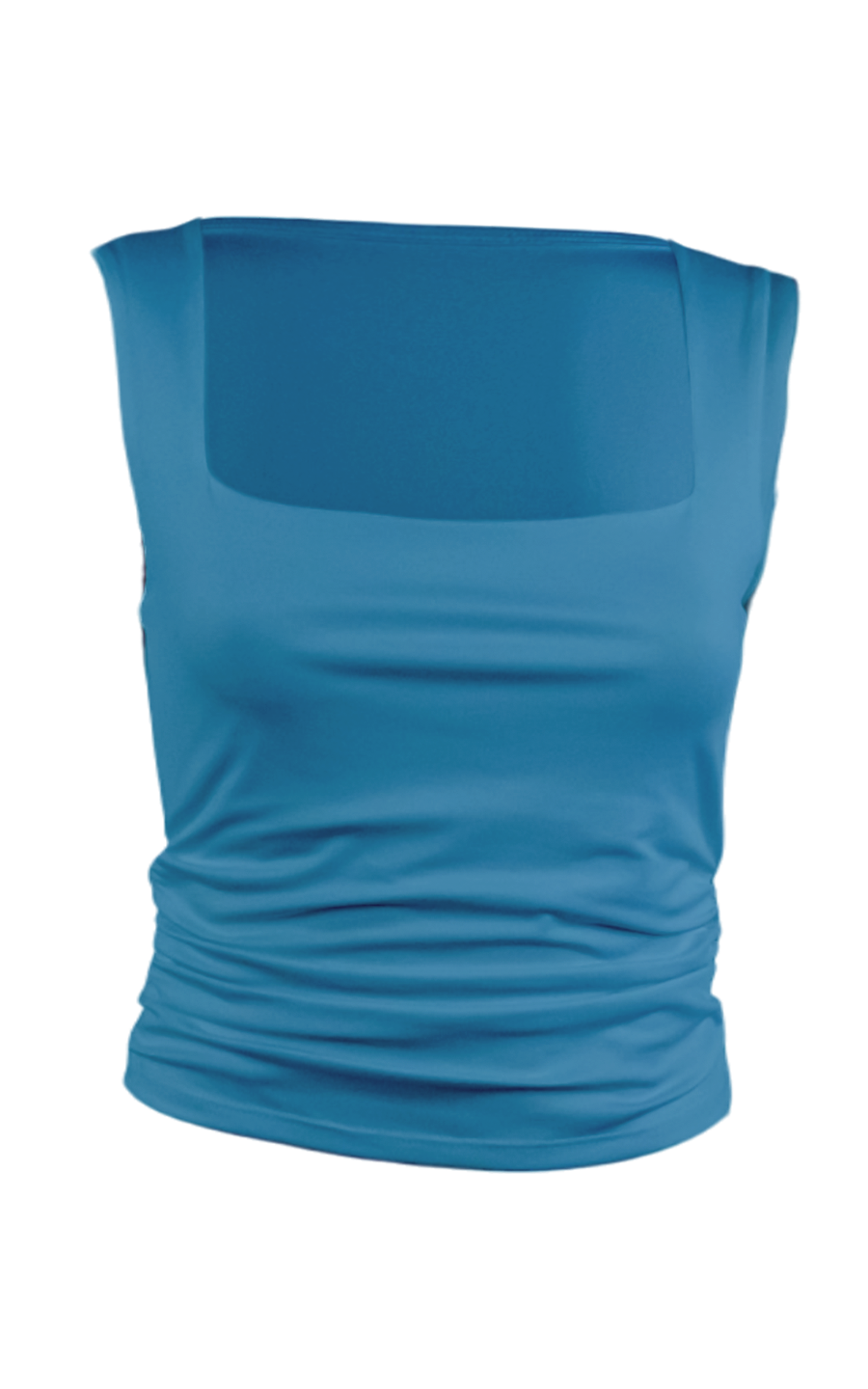 Custom Ruched Scoop Neck Tank
