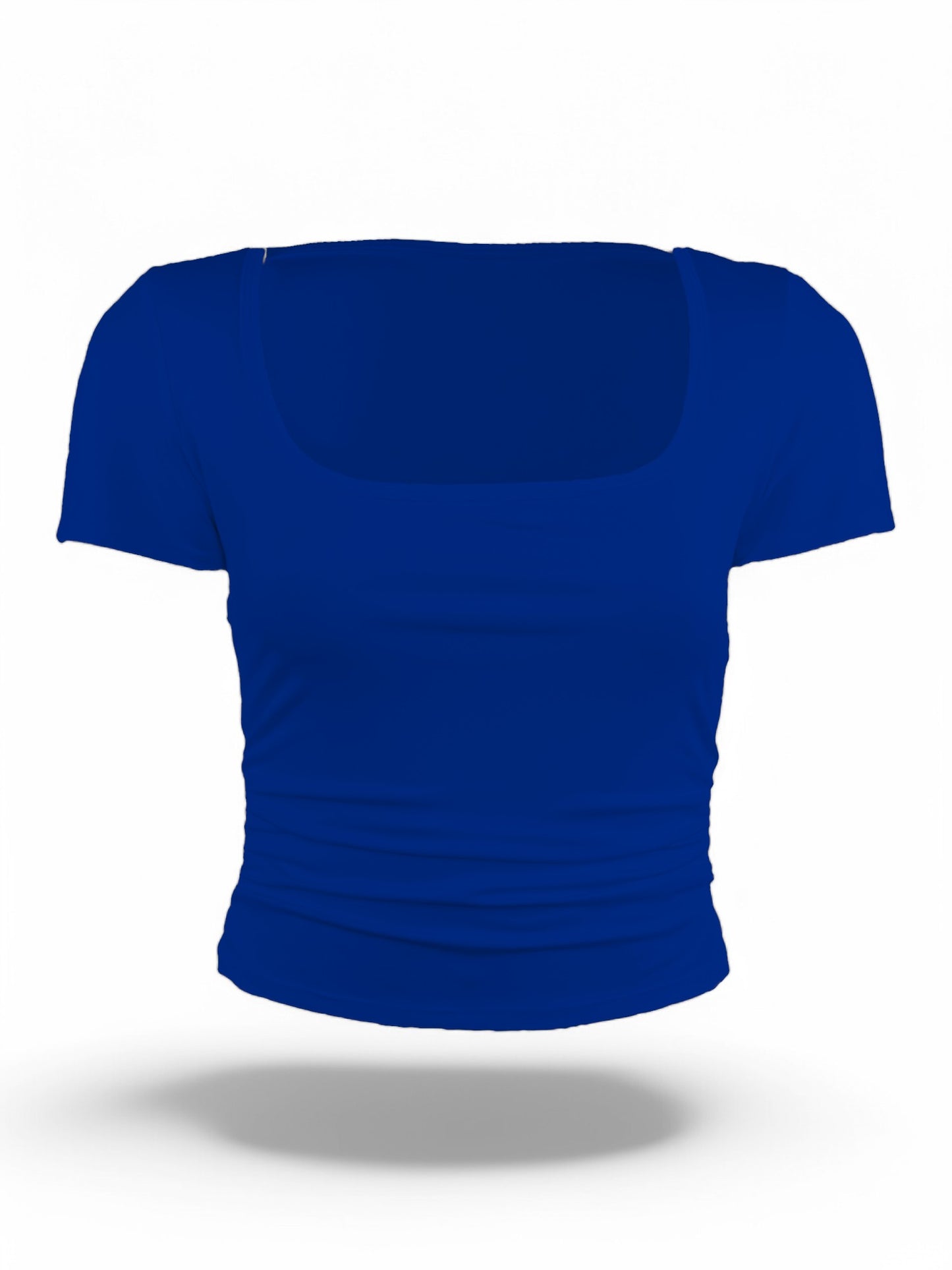 Custom Ruched Scoop Neck Tee