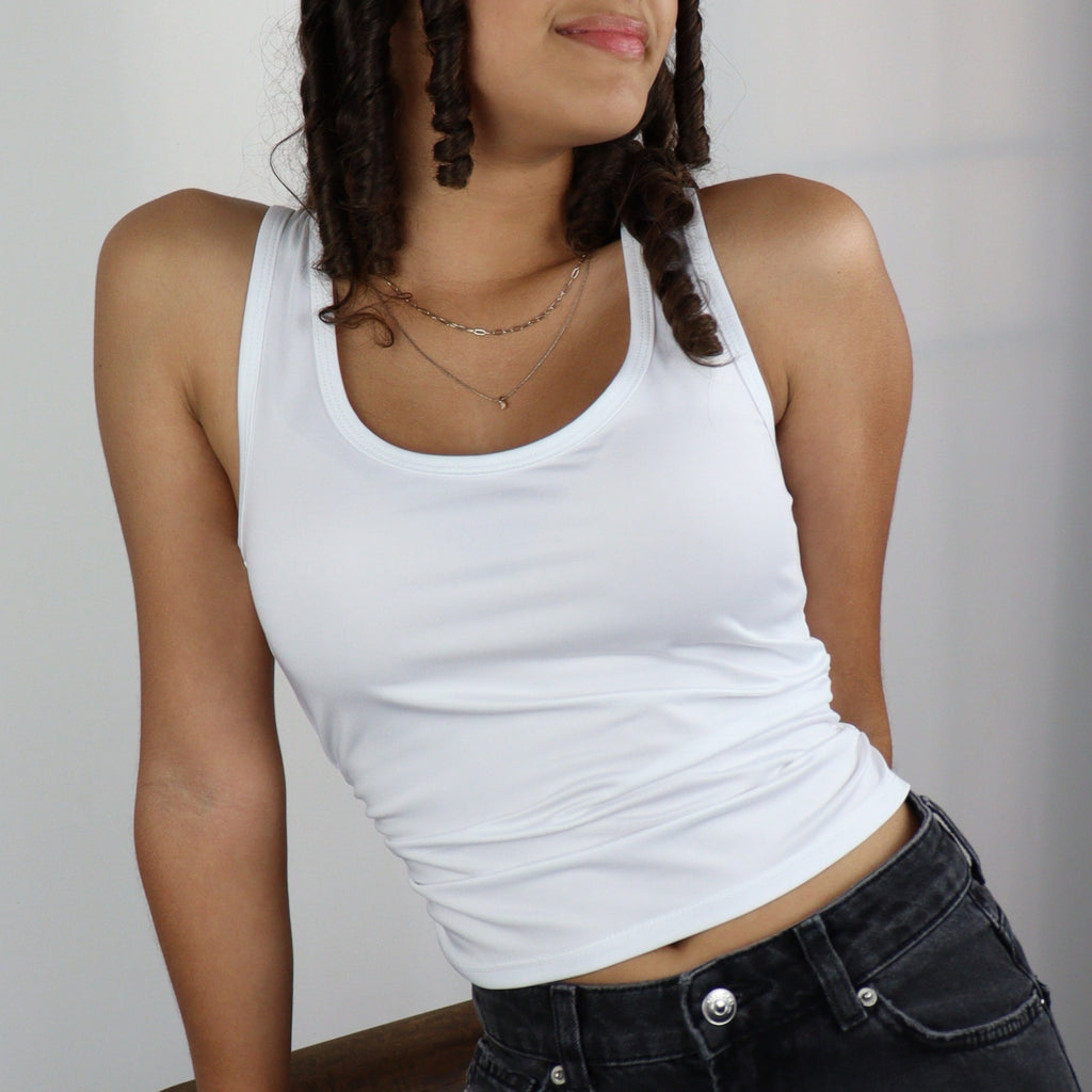 Ruched tank top
