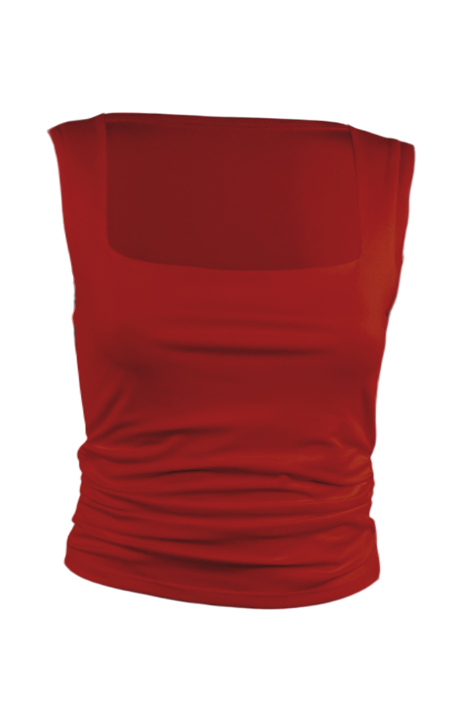 Custom Ruched Scoop Neck Tank
